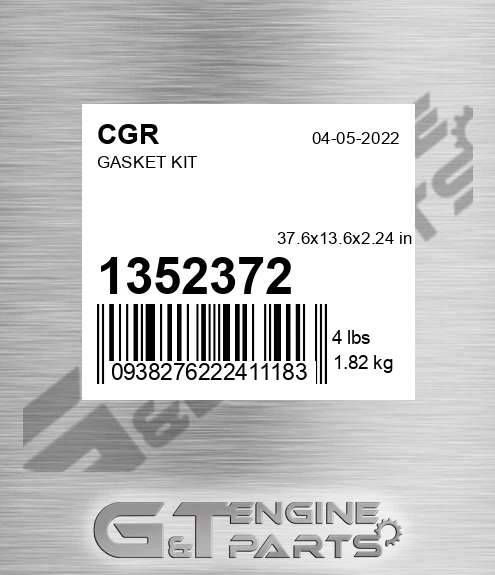 1352372 CGR Gasket Kit