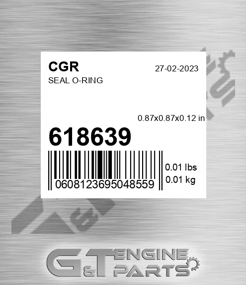 618639 CGR Seal O-ring