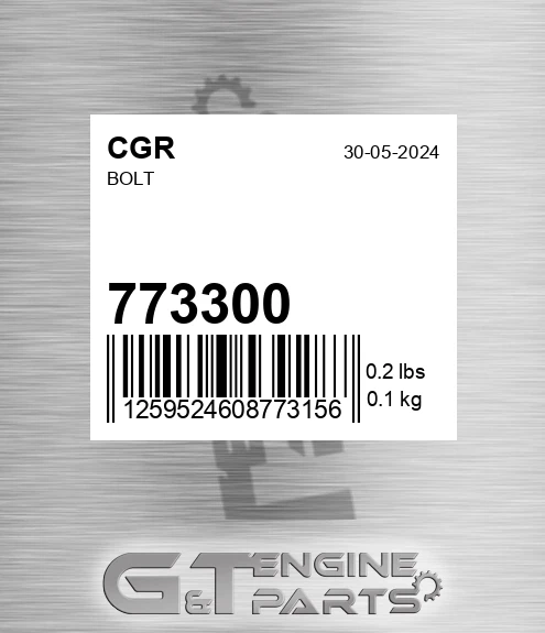 773300 Bolt