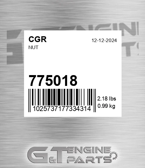775018 CGR Nut