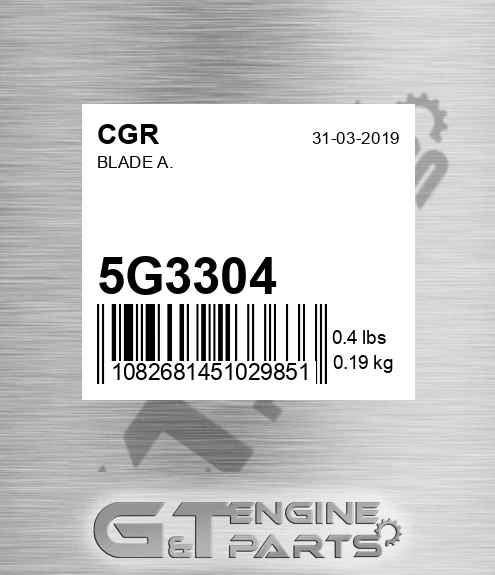 5G3304 Blade A. for CGR