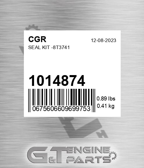 1014874 Seal Kit -8t3741