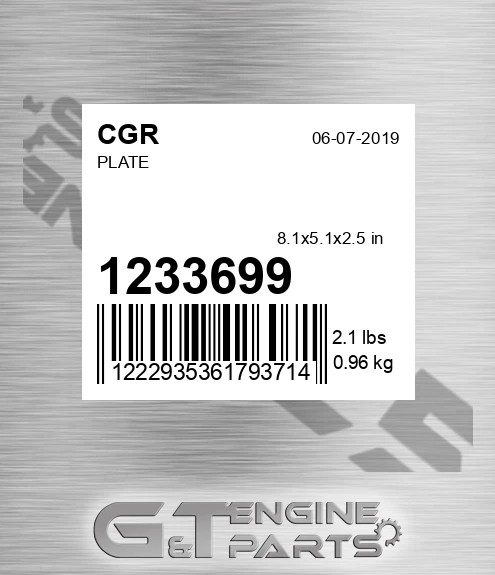 1233699 Plate