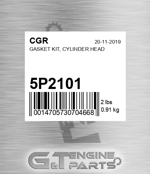 5P2101 CGR Gasket Kit, Cylinder Head