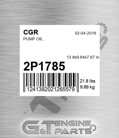2P1785 Pump Oil