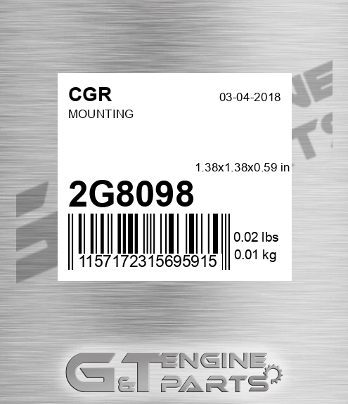 2G8098 CGR Mounting