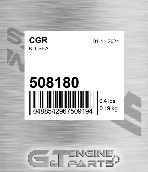 508180 CGR Kit Seal