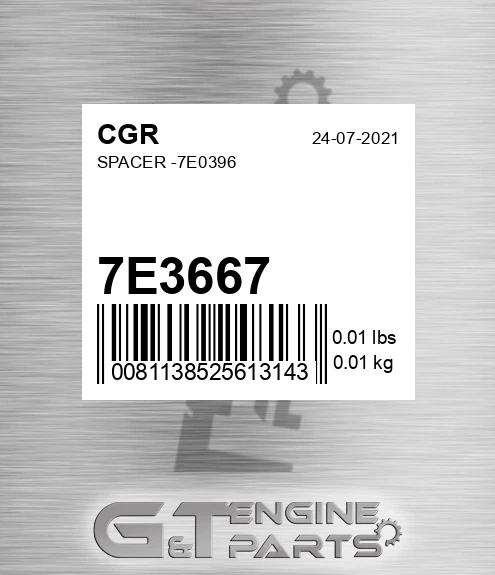 7E3667 Spacer -7e0396
