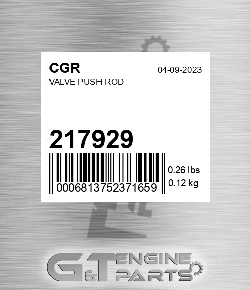 217929 Valve Push Rod