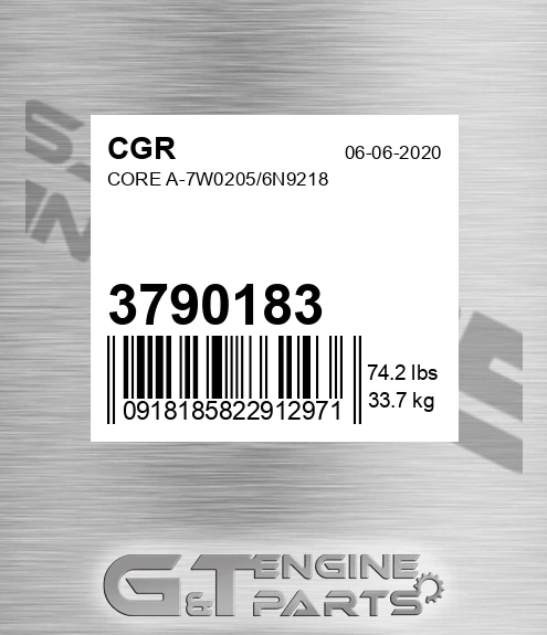 3790183 Core A-7w0205/6n9218