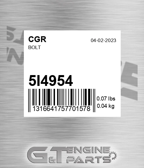 5I4954 Bolt for CGR
