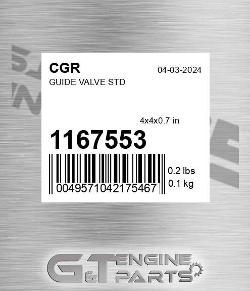 1167553 Guide Valve Std