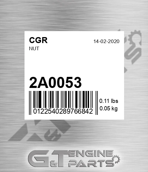 2A0053 CGR Nut