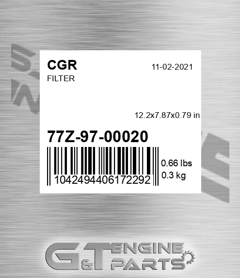 77Z-97-00020 Filter