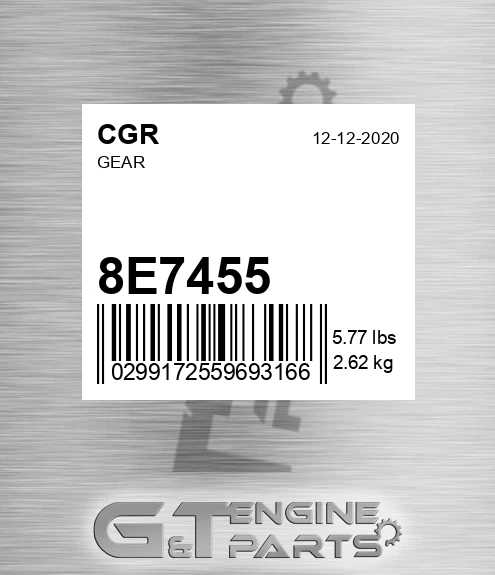8E7455 Gear
