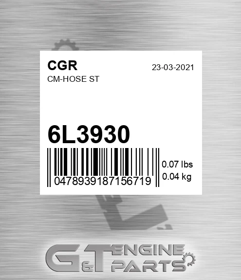 6L3930 Cm-hose St for CGR