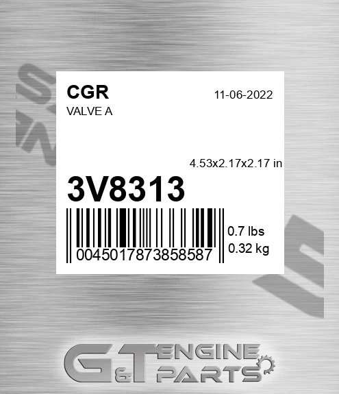 3V8313 Valve A