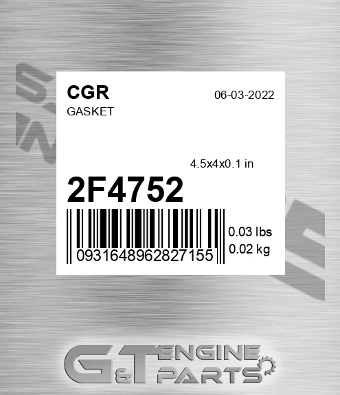 2F4752 CGR Gasket