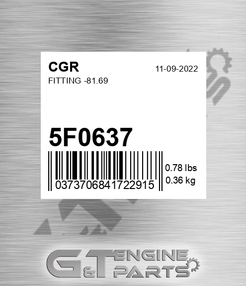 5F0637 Fitting -81.69