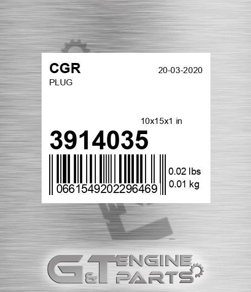 3914035 CGR Plug