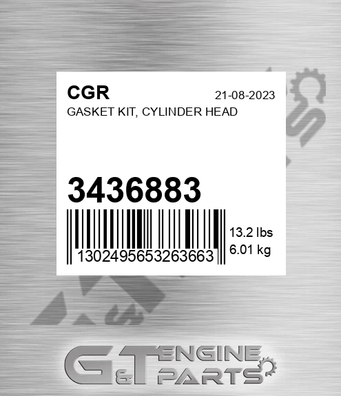 3436883 Gasket Kit, Cylinder Head