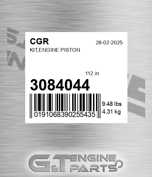 3084044 Kit,engine Piston