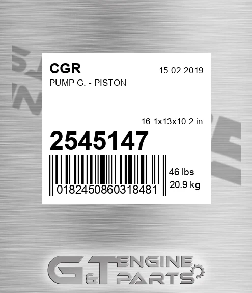 2545147 Pump G. - Piston