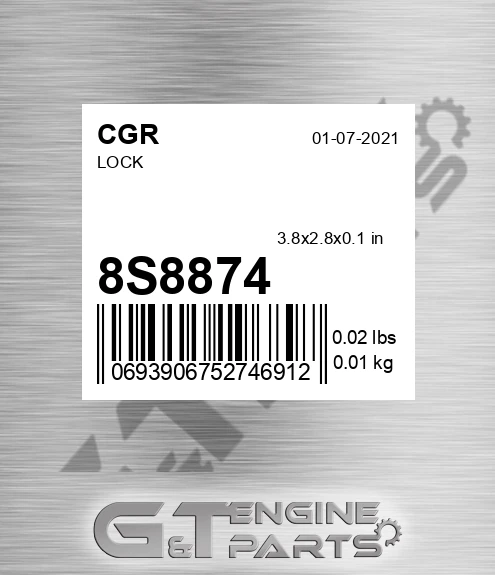 8S8874 Lock