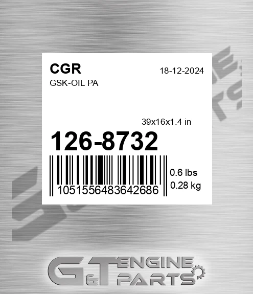 126-8732 Gsk-oil Pa for CGR