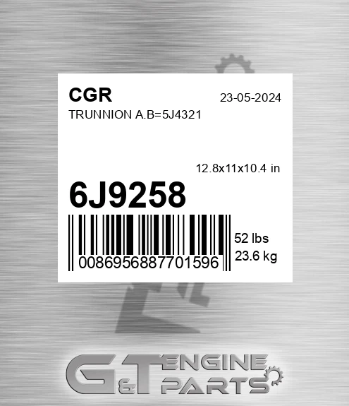 6J9258 Trunnion A.b=5j4321