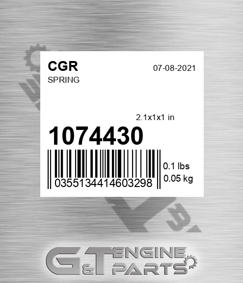 1074430 Spring for CGR