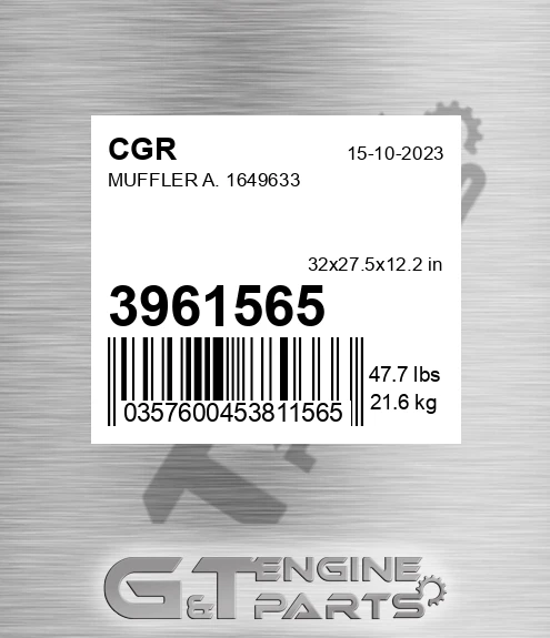 3961565 Muffler A. 1649633