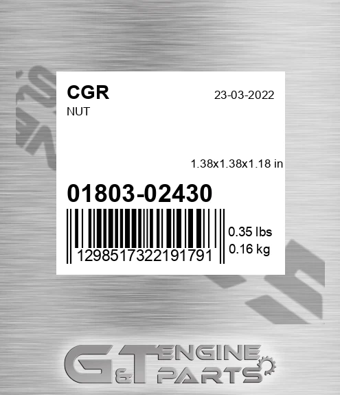 01803-02430 Nut