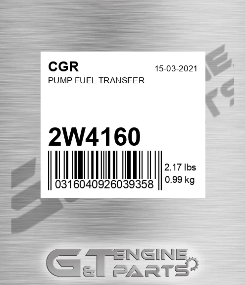 2W4160 Pump Fuel Transfer
