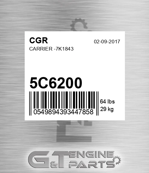 5C6200 Carrier -7k1843
