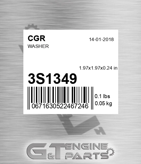3S1349 CGR Washer