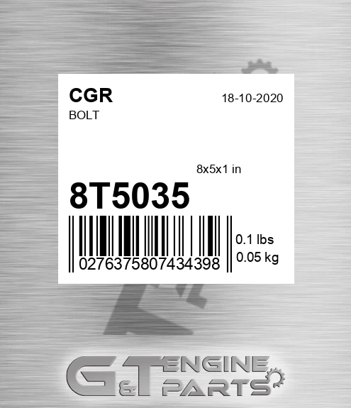 8T5035 Bolt