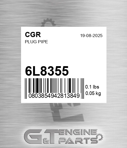 6L8355 Plug Pipe