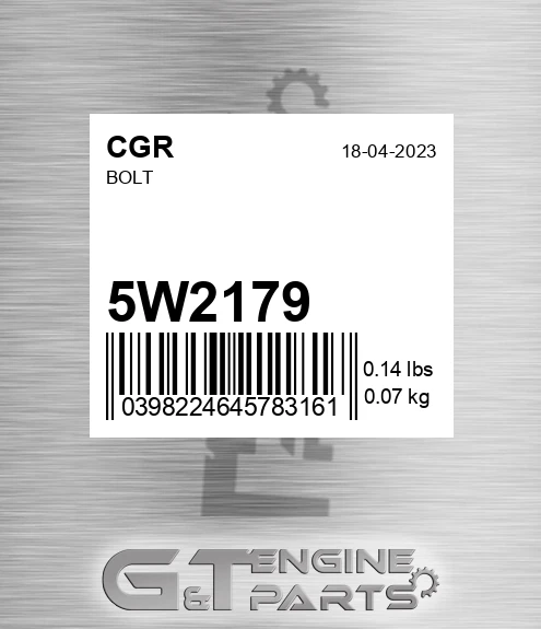 5W2179 CGR Bolt