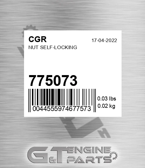 775073 Nut Self-locking