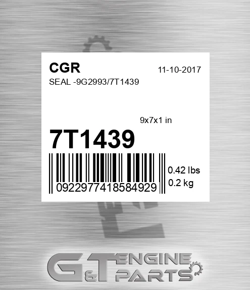 7T1439 CGR Seal -9g2993/
