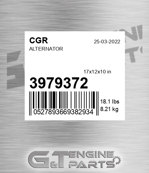 3979372 Alternator