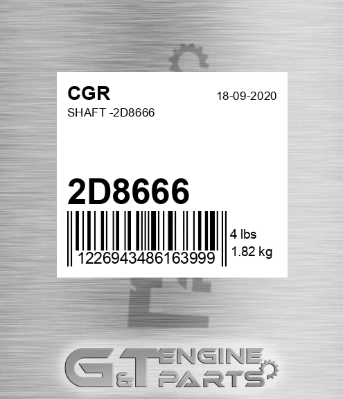 2D8666 Shaft -
