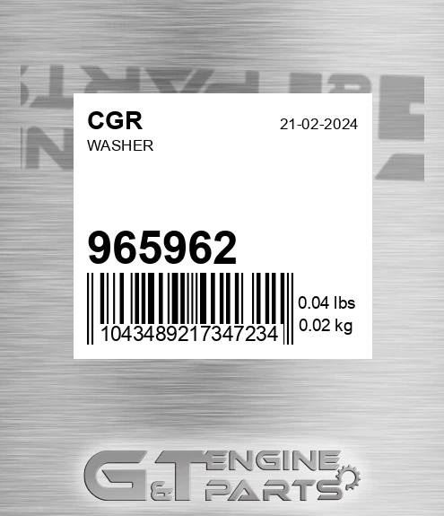 965962 Washer