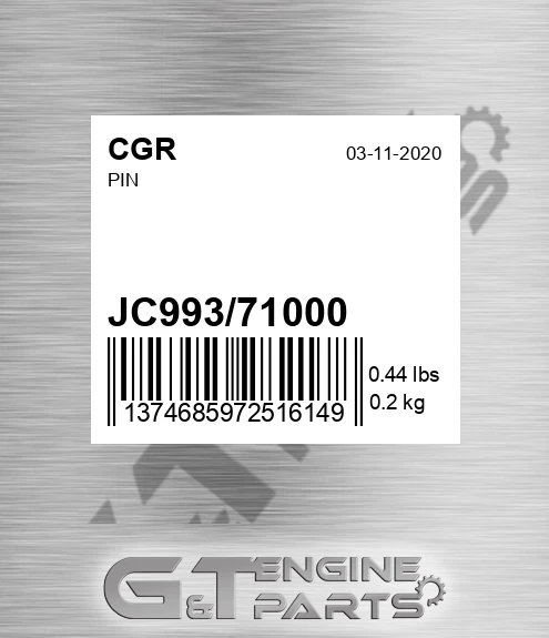 JC993/71000 Pin