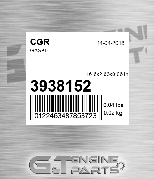 3938152 Gasket