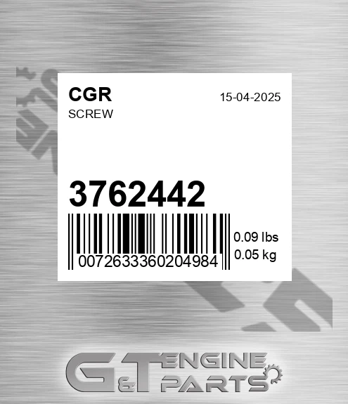 3762442 Screw for CGR
