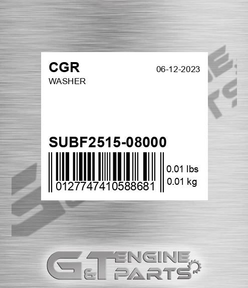 SUBF2515-08000 Washer