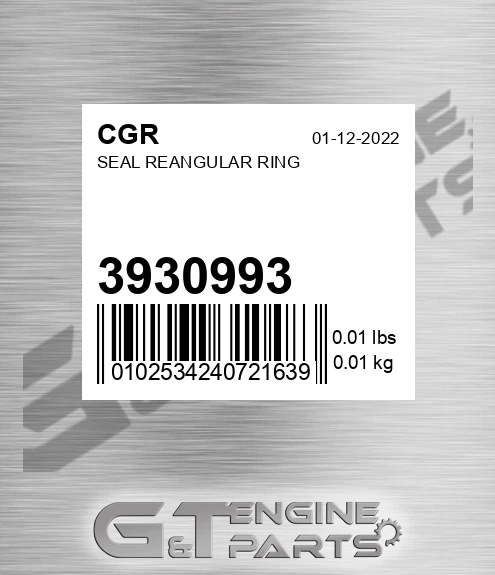 3930993 Seal Reangular Ring