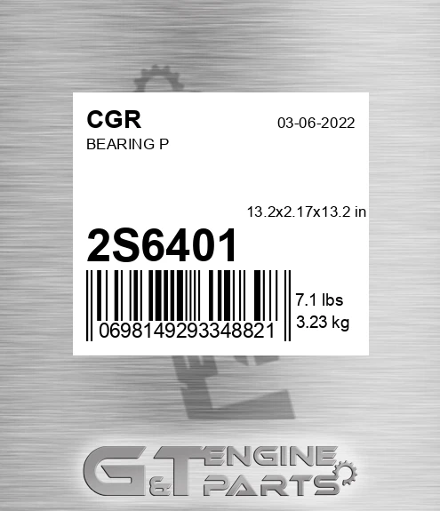 2S6401 CGR Bearing P